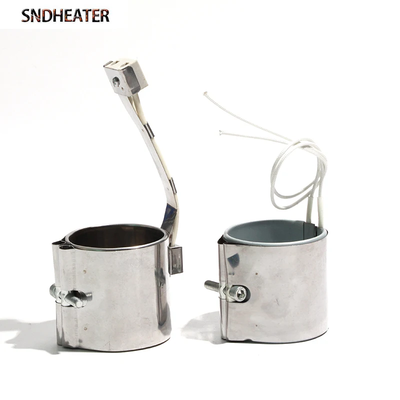 SNDHEATER 50mm Inner Diameter Band Heater Stainless Steel Injected Mould Heating Element 45/50/55/60mm 210W-280W 110V/220V 1pc