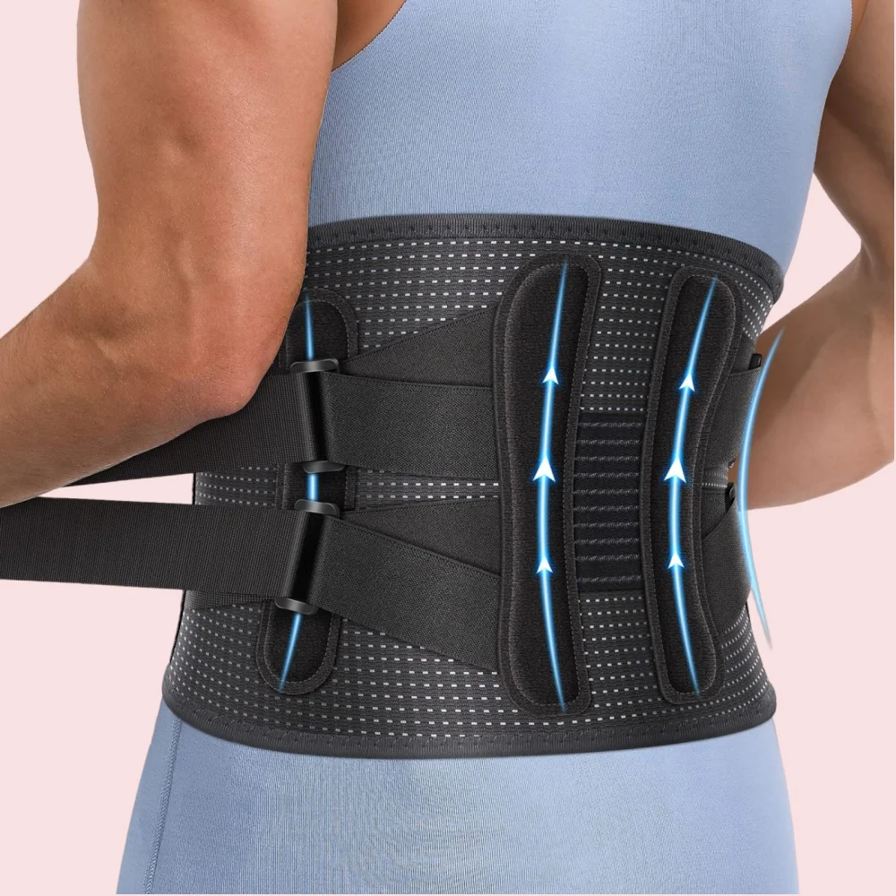 Back Brace Support for Lower Back Designed for Women & Men Provides Lumbar Support for Herniated Discs Heavy Lifting Breathable