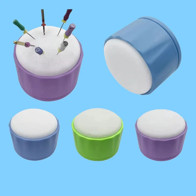 

Dental Endo File Clean Holder Autoclavable Wtih Cleaning Foam Sponge Round Endodontics File Stand File Drills Block Dentist Tool