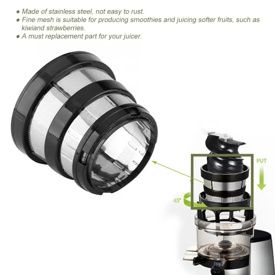Small hole filter suitable for Hurom second-generation juicer, compatible with SBF11 SGM19 600 1100 fine hole juice sieve - Image 3