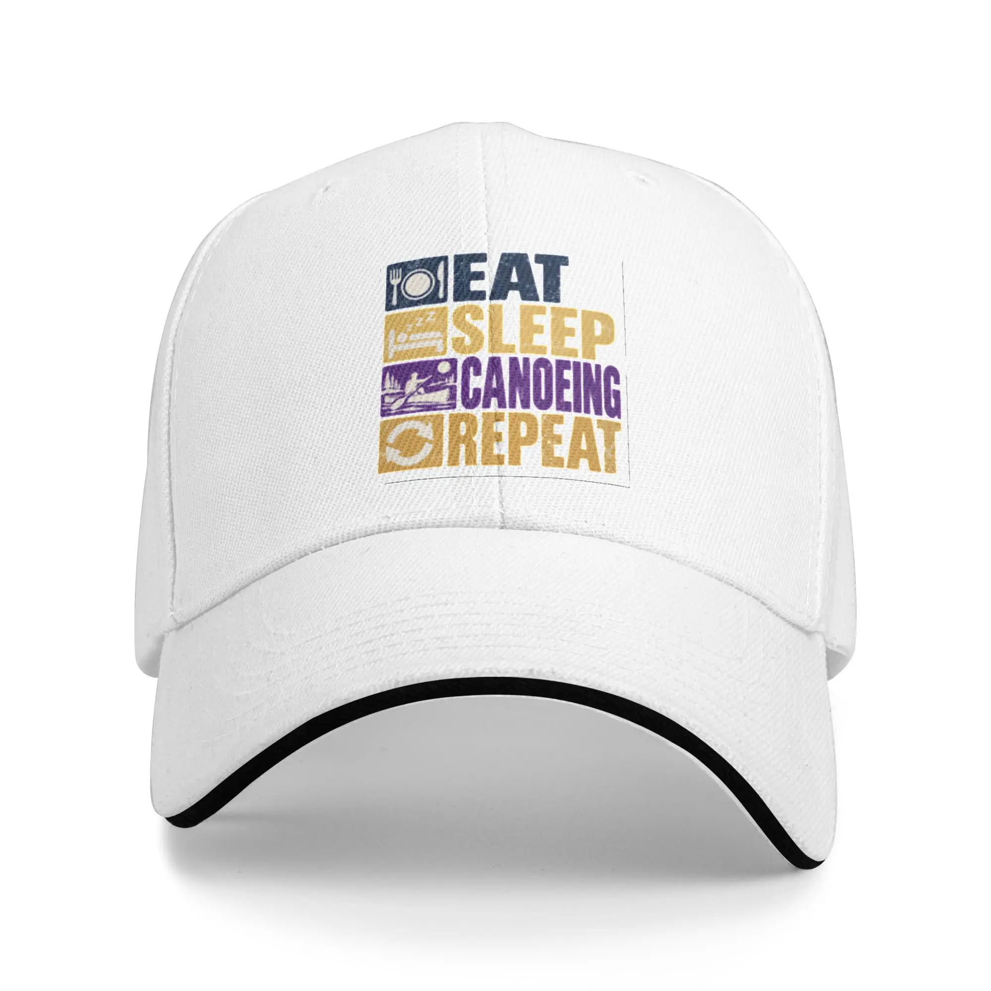 Eat Sleep Canoeing Repeat Canoeing Paddler Outdoor Gift For Children Men Women A Baseball Cap Hat