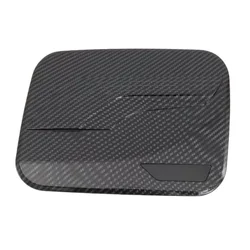 Black Carbon Fiber Car Exterior Fuel Tank Cap Decoration Cover For Toyota RAV4 2019 2020 2021 2022 2023 2024 Accessories