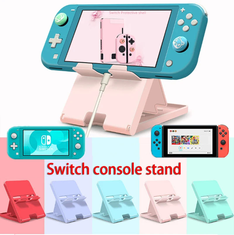 Host Bracket For Nintendo Switch Lite OLED Adjustable Mobile Phone Desktop Holder Foldable Playstand Base Game Stand Base Cradle