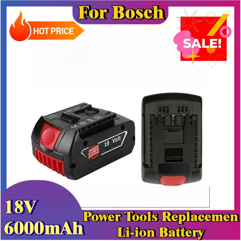 

6000mAh 18V for Bosch BOSCH18V BAT610G+AL1820CV Power Tools Replacemen Li-ion Battery
