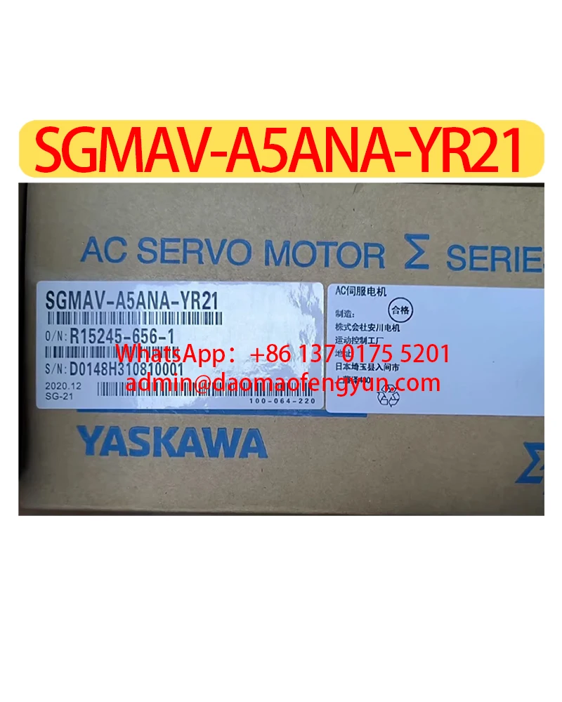 SGMAV-A5ANA-YR21 Brand New Servo Motor Original Genuine，SGMAV A5ANA YR21，Fast shipping