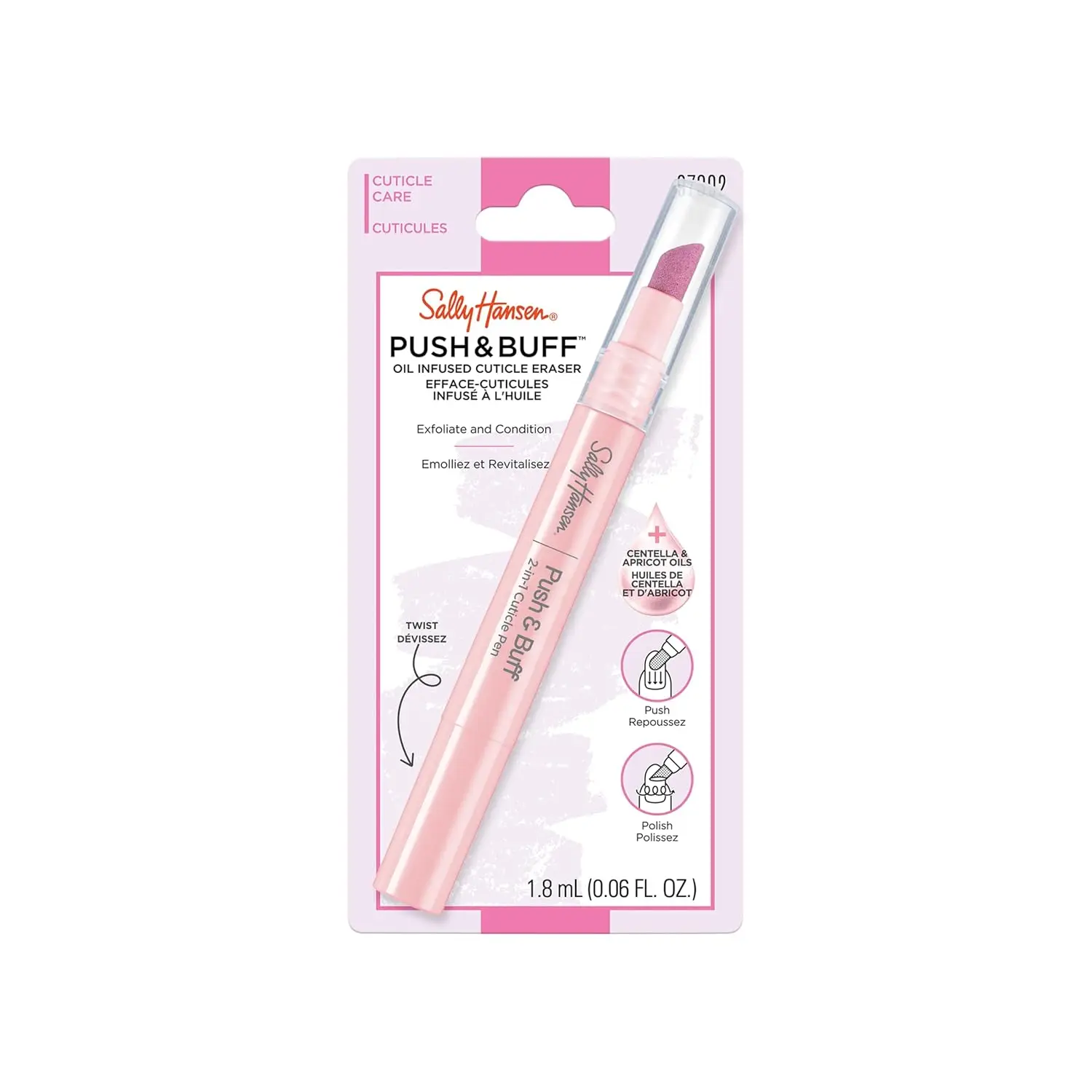 

2-in-1 Cuticle Care Pen: Exfoliates & Smooths Cuticles, Textured Tip, Mess-Free Nail Care On-the-Go