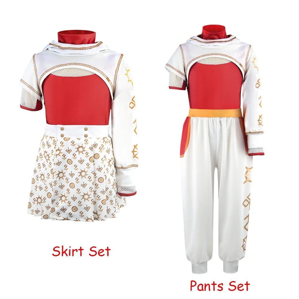 Movie Zombies 4 Dawn of The Vampires Nova Cosplay Costume Top Skirt/Pants Roelplay Halloween Carnival Costumes