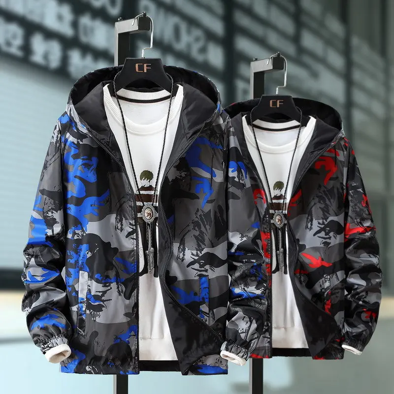 

Bomber Jacket Men Fashion Casual Windbreaker Jacket Coat Men Spring and Autumn New Hot Outwear Stand Slim Military Embroidery
