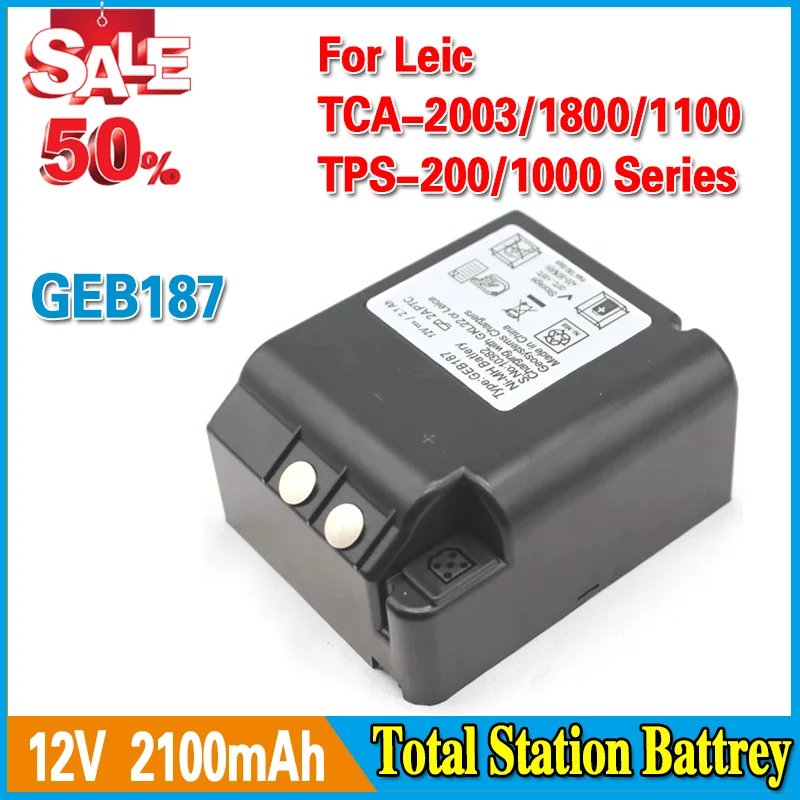 

High Quality GEB187 Battery Compatible for Leic TCA-2003/1800/1100 TPS-200/1000 Series Total Station - Brand