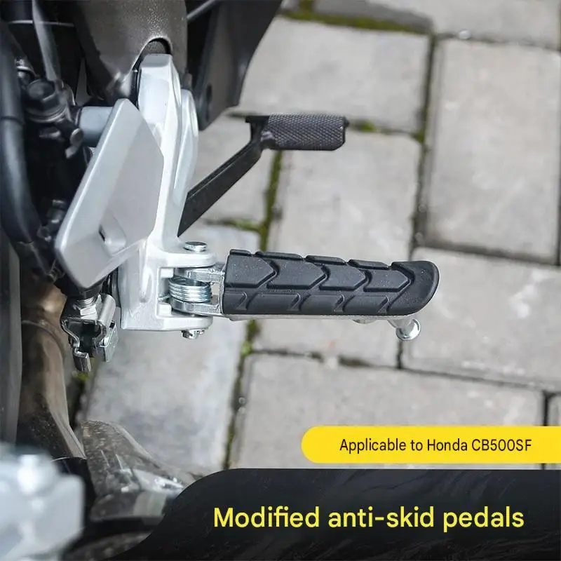 For Honda CB500S CBR500R Dedicated Aluminum Alloy Foot Pedal with Three-Dimensional Anti-Slip Texture High-Strength Impact-Resis