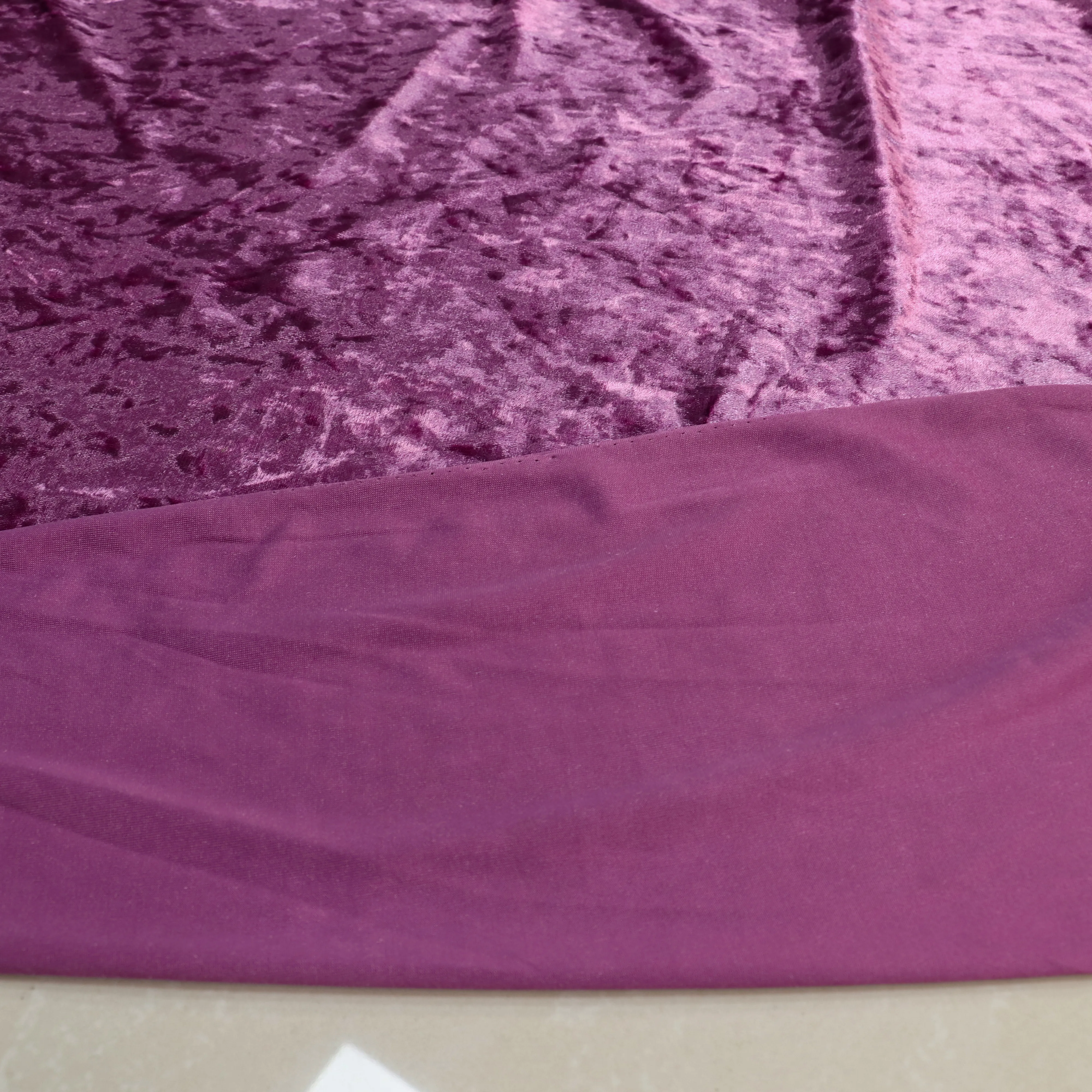 Ice Texture Stretch Velvet Designer Fabric with Fluid Drape and Soft Hand for Boutique Skirt Making and Refined Event Ensembles