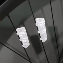 4Pcs Bike Spoke Reflector Safety Warning Light Wheel Rim Reflective Flashing Lights Night Safety Ride  Bicycle Accessories