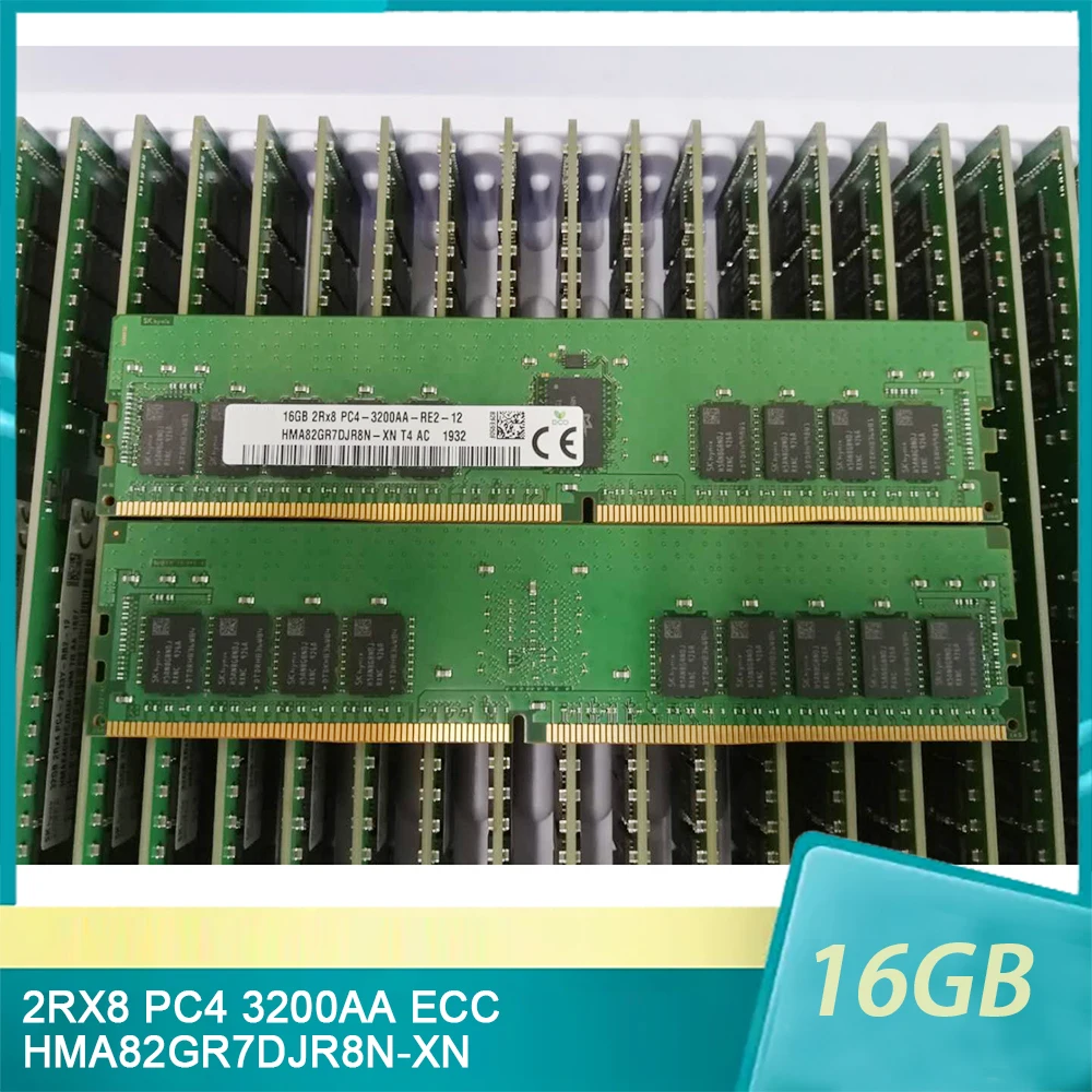 

1 шт. для SK Hynix RAM 16GB 2RX8 PC4 3200AA ECC HMA82GR7DJR8N-XN Memory 16G DDR4 3200