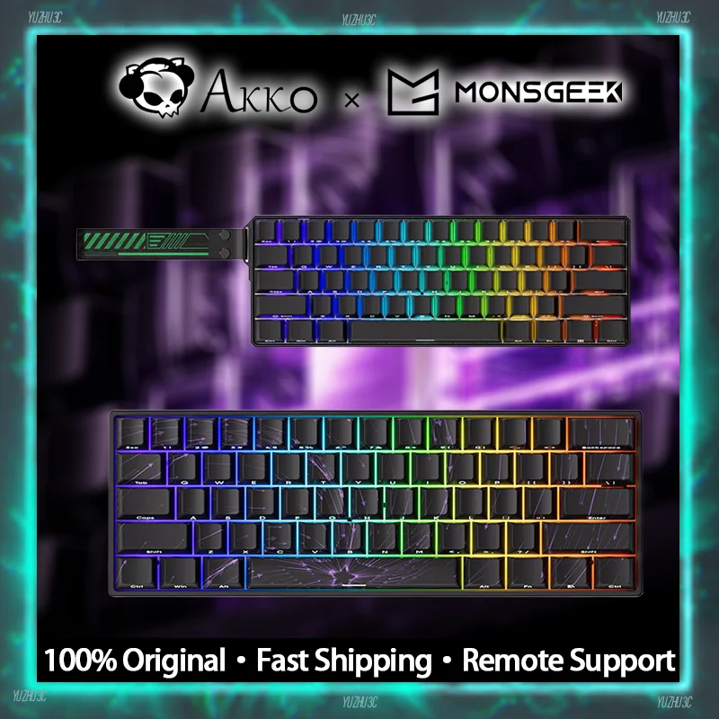 AKKO MONSGEEK FUN60 Customized Magnetic Switch Gaming Keyboard Support 8K Polling Rate SOCD 0.01RT DKS MT TMR E-sport Keyboard