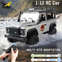 MN MODEL 1/12 4WD RC Dinosaur Tour Diving Off-road Car All Terrain Vehicle Wading Climbing Truck Rock Crawler Toy for Adult Gift