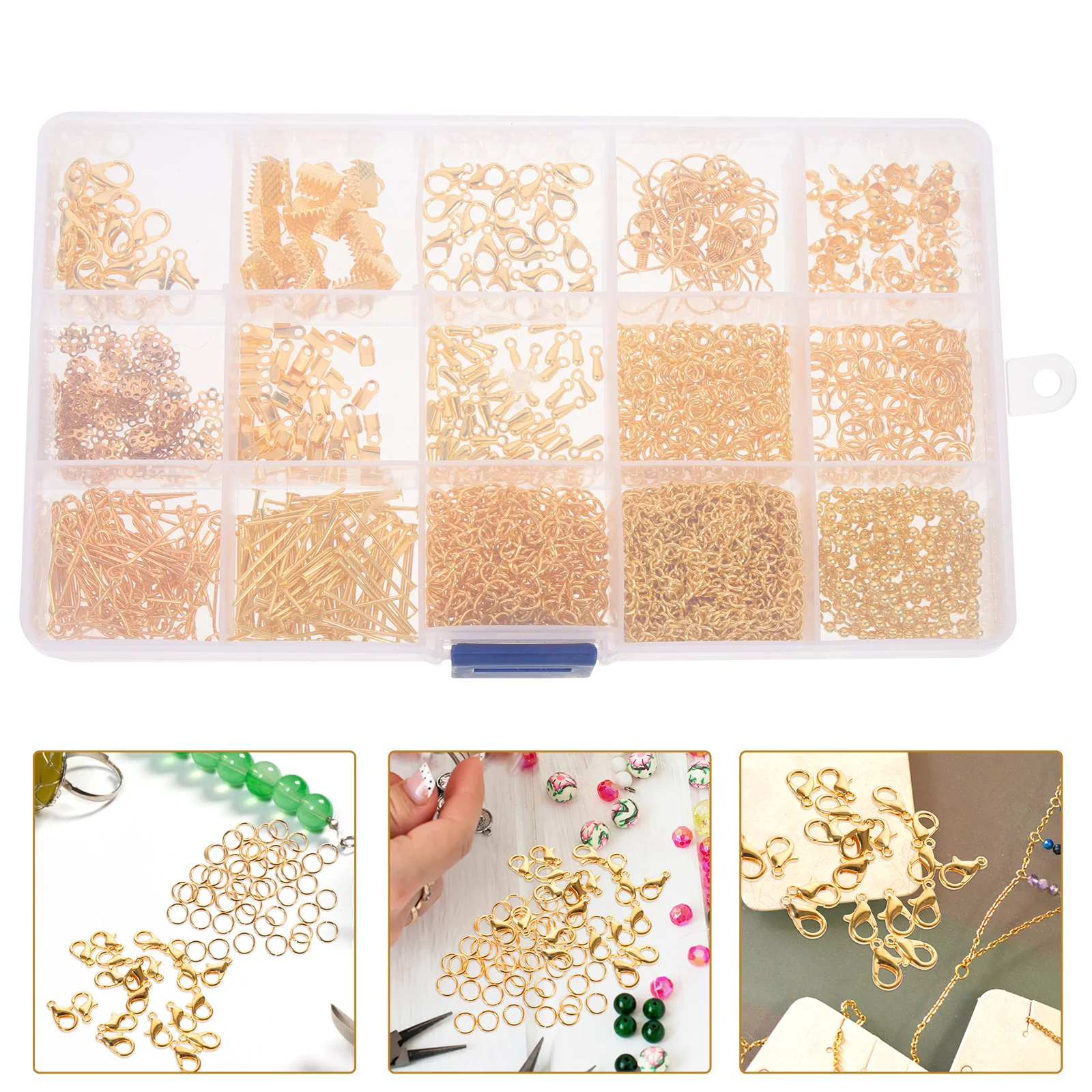 

Upgrade Jewelry Making Kit 1 Box Durable Iron Diy Bracelet Necklace Supplies Tools Repair Parts Accessories Findings Set