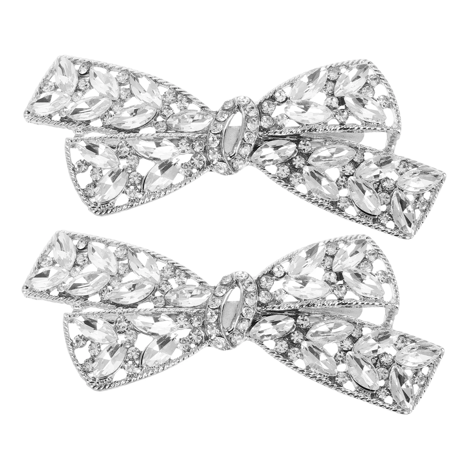 

Detachable Rhinestone Shoe Clips for High Heels Women Wedding Decorative Buckles Bowknot Charms Brooch Embellishments Shoe