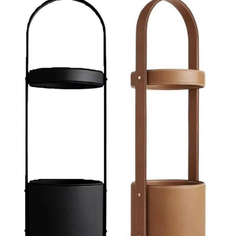 

High-tech creative round metal leather umbrella frame bracket unique decorative umbrella frame