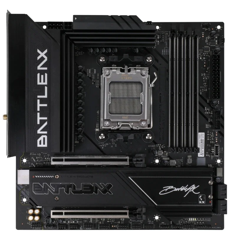 BATTLE-AX B850M-PLUS S WIFI7 V14 Super Black Blade main board supports CPU 7800X3D/9850X3D/9700X (AMD B850/AM5)