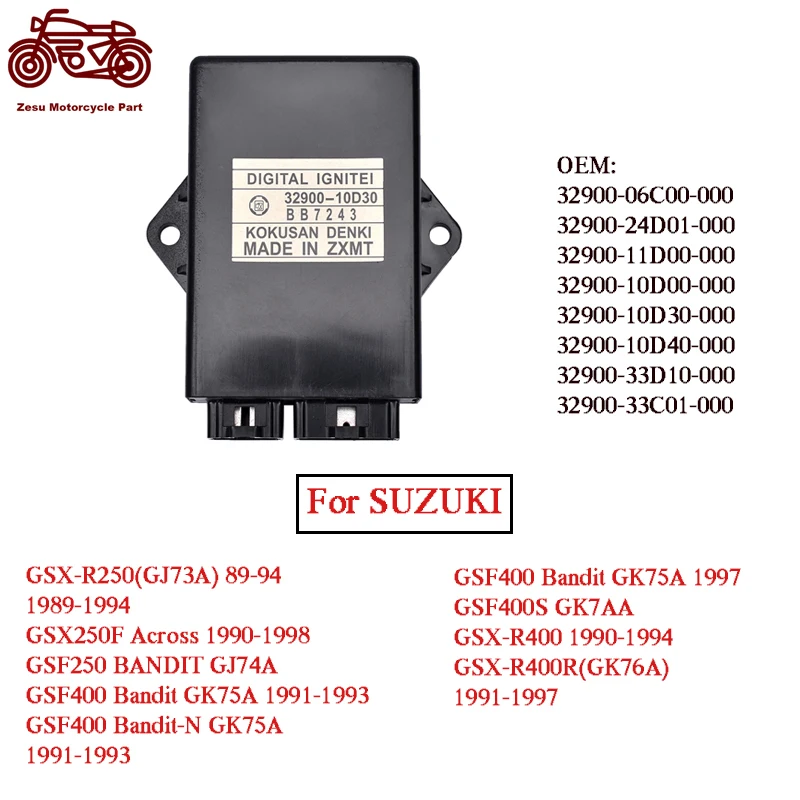 

Motorcycle Part Intelligent Digital Ignition CDI ECU Unit Igniter For Suzuki GSX250 GSX250F Across GSF400 Bandit GSF 400 GSXR400