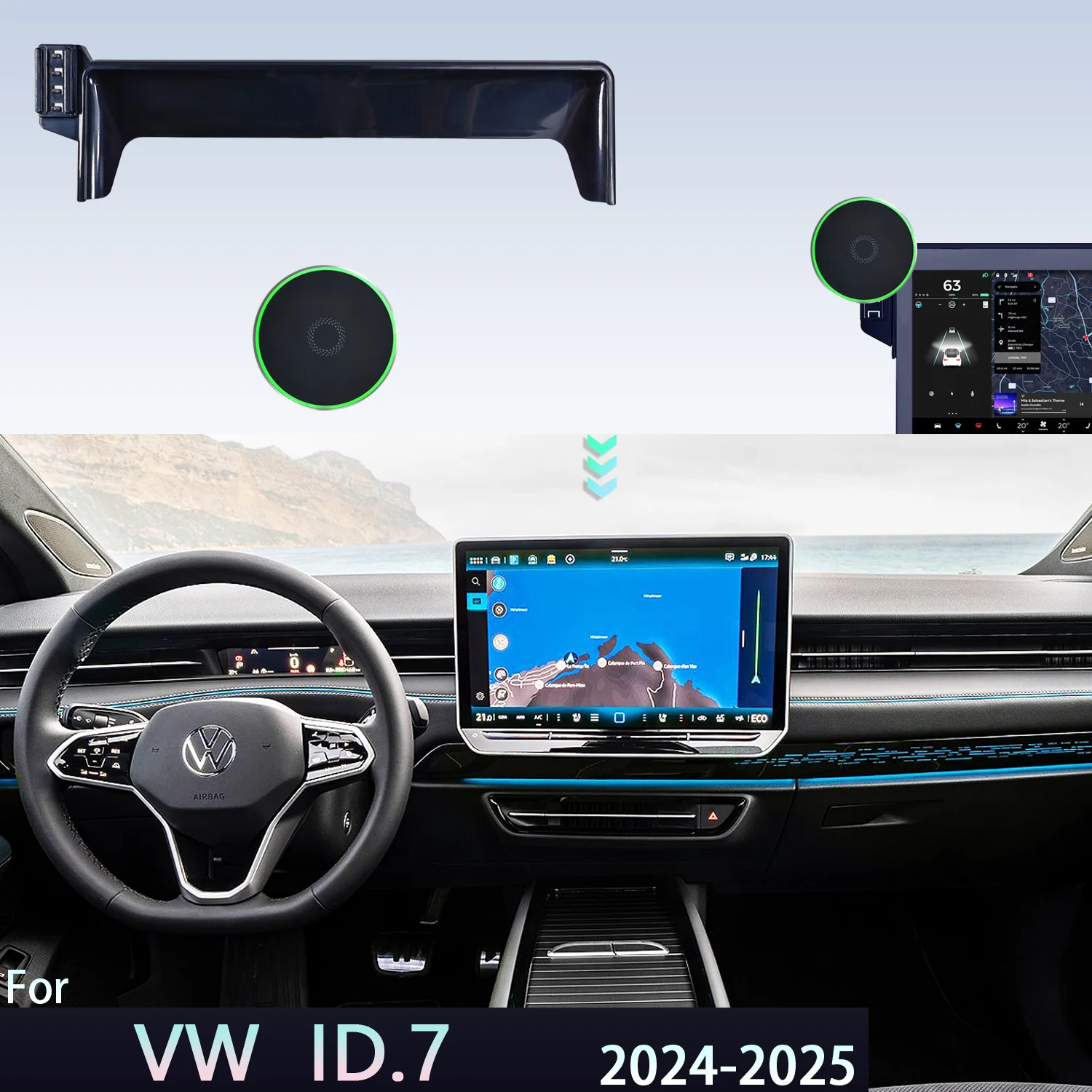 id 7 display: Der perfekte Magnethalter für Volkswagen ID.7 mit 15W Wireless Charging – Praxis-Test & detaillierte Empfehlung