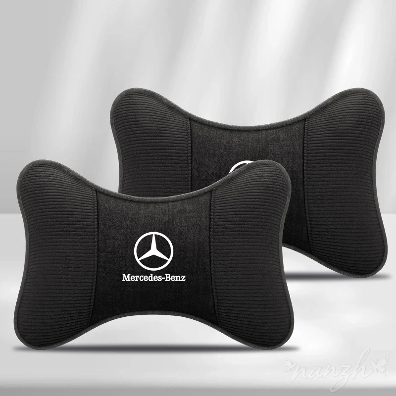 

Soft Neck Pillow Car Headrest Car Support Cushion Accessories For Mercedes Benz C180 C300 W124 W176 W177 C200 C260 GLC CLE CLA