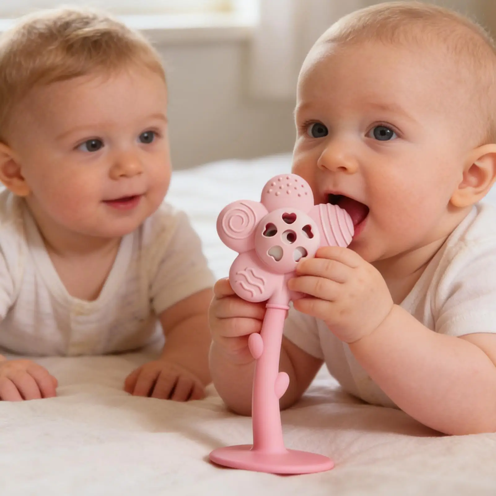 

Sensory Rattle Hand-Eye Coordination Shockproof Chew Rattle Teether And Sensory Toy For Home Indoor Dorm Apartment Shopping