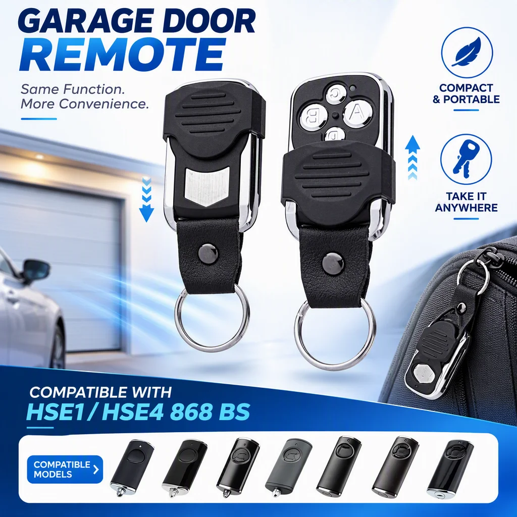 Télécommande Hormann HSE4 868 BS Replacement HSZ1 868 BS Cigarette Lighter for SupraMatic ProMatic Garage Door Remote Control