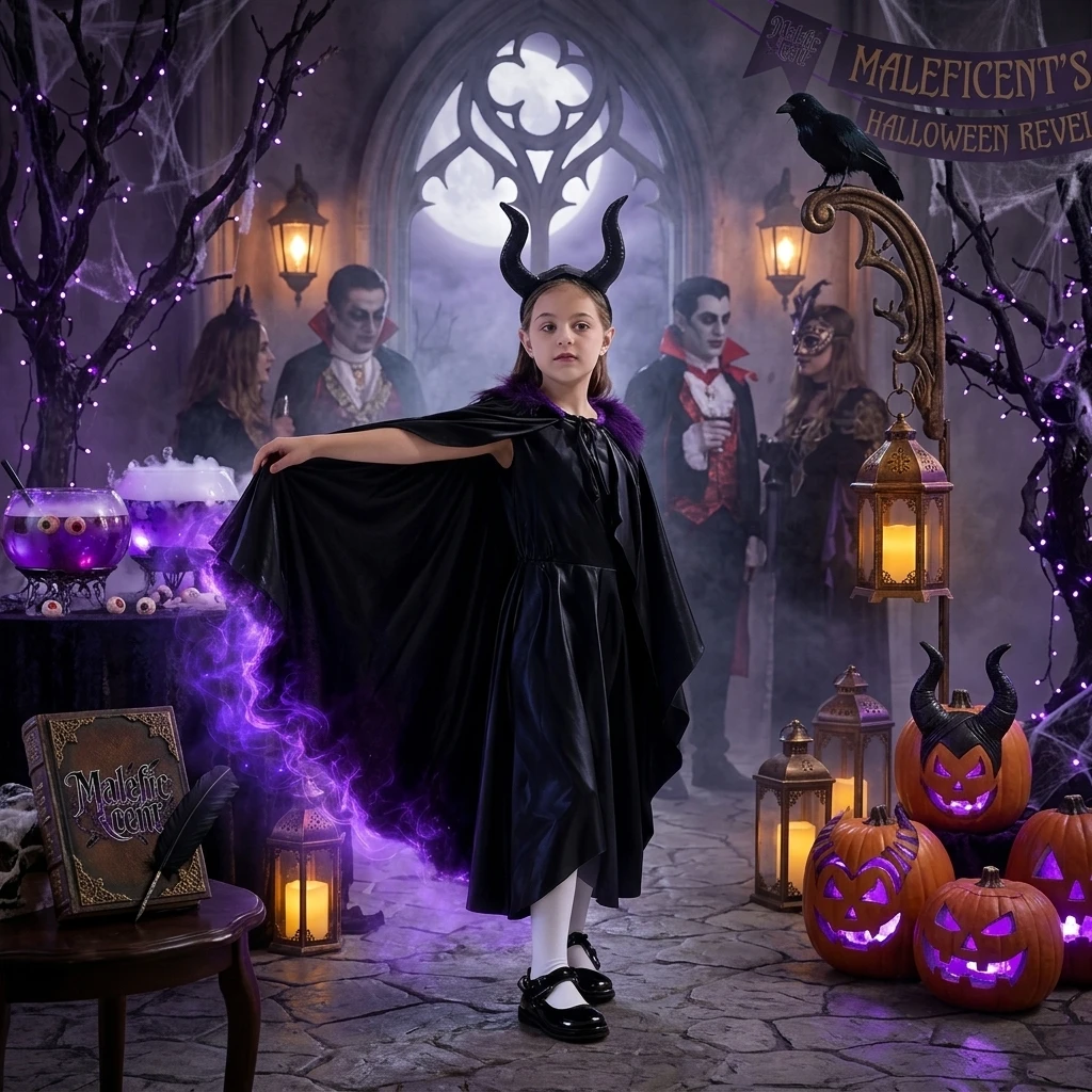 Halloween Costume for kids - Maleficent 