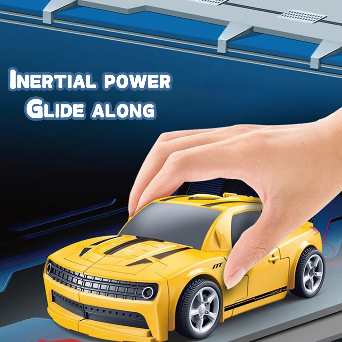 Children's transformable robot Wasp Warrior Optimus Prime figurine model transformable toy boy inertial car mecha