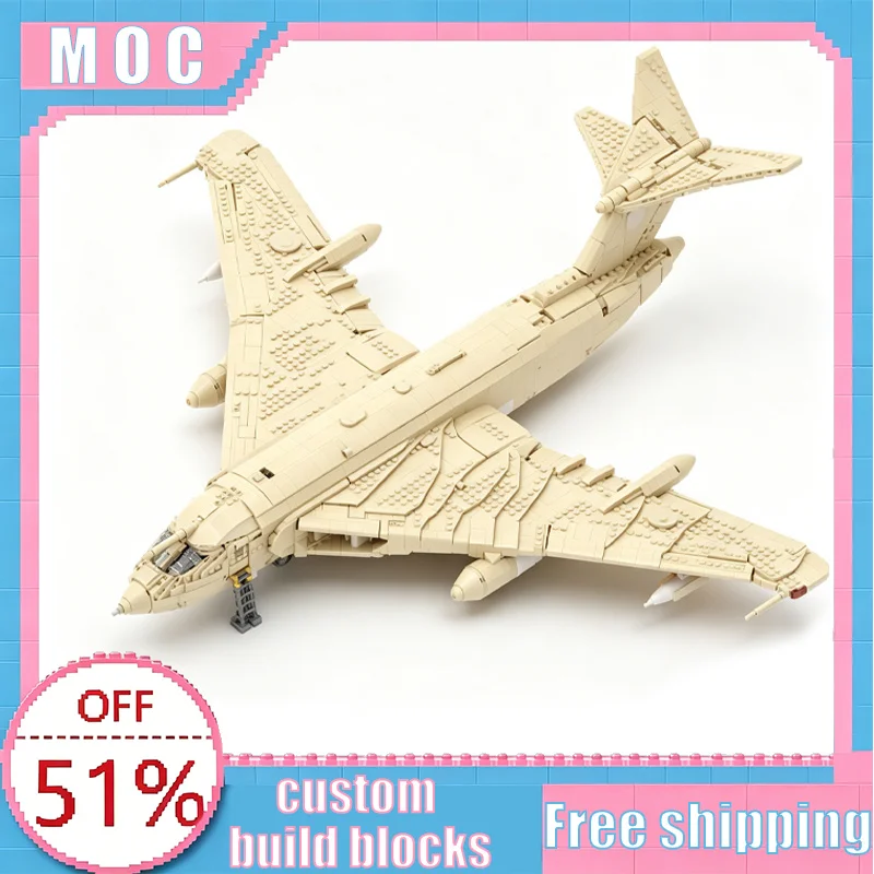 

5992 PCS MOC Handley Page Victor Aircraft Building Model Custom Creative Building Blocks Educational Assembly Toy Popular Gift