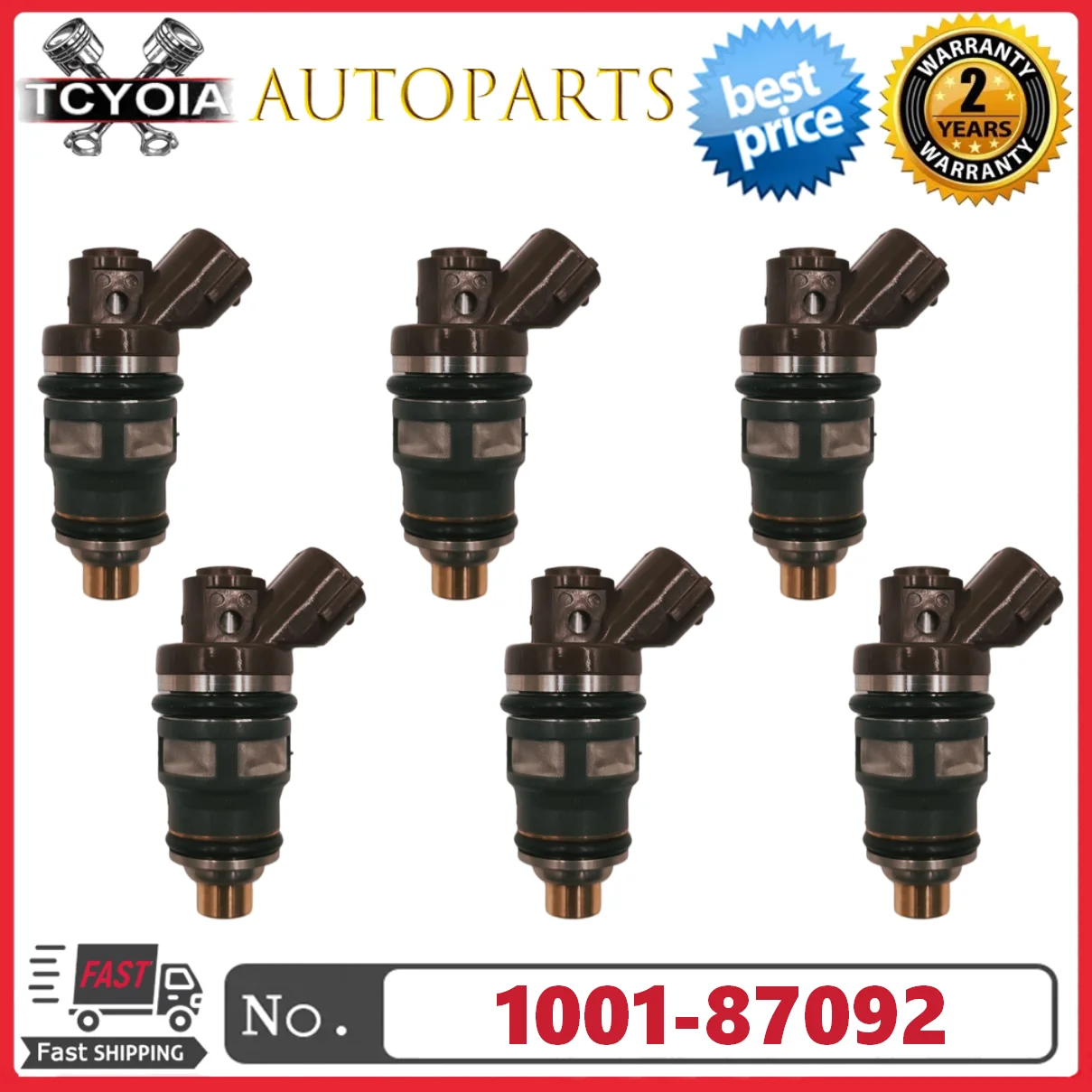 

6pcs/lot 800cc Fuel injectors 1001-87092 63564 For Toyota Supra Turbo 1JZGTE 2JZGTE 1JZ 2JZ