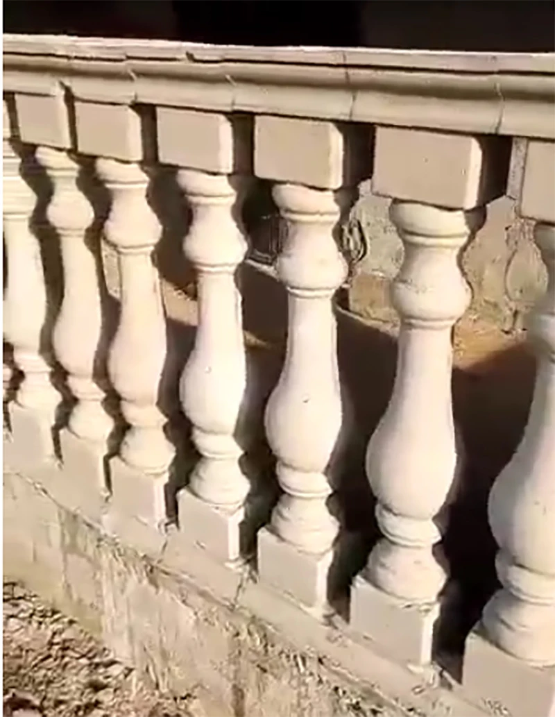 Barandilla decorativa de fundición ABS para terraza, columna de jarrón, molde de balaustrada de forma de valla de hormigón, 5 por metro