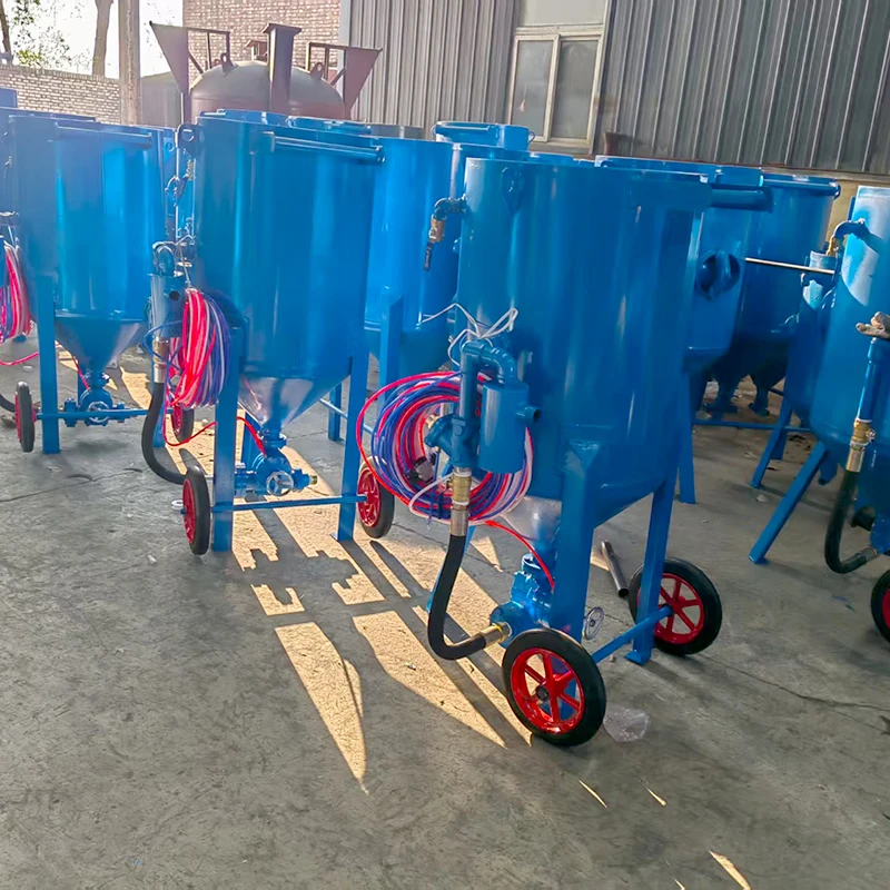 الرملي الصناعي الجاف والرطب للصدأ والبقع الشفاف نوع التنظيف اليدوي لتنظيف تفجير الرمل آلة السفع الرملي #4