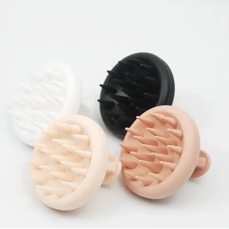 1PC Silicone Head Body Scalp Massage Brush Comb Spa Head Massage Tools Wet and Dry Use