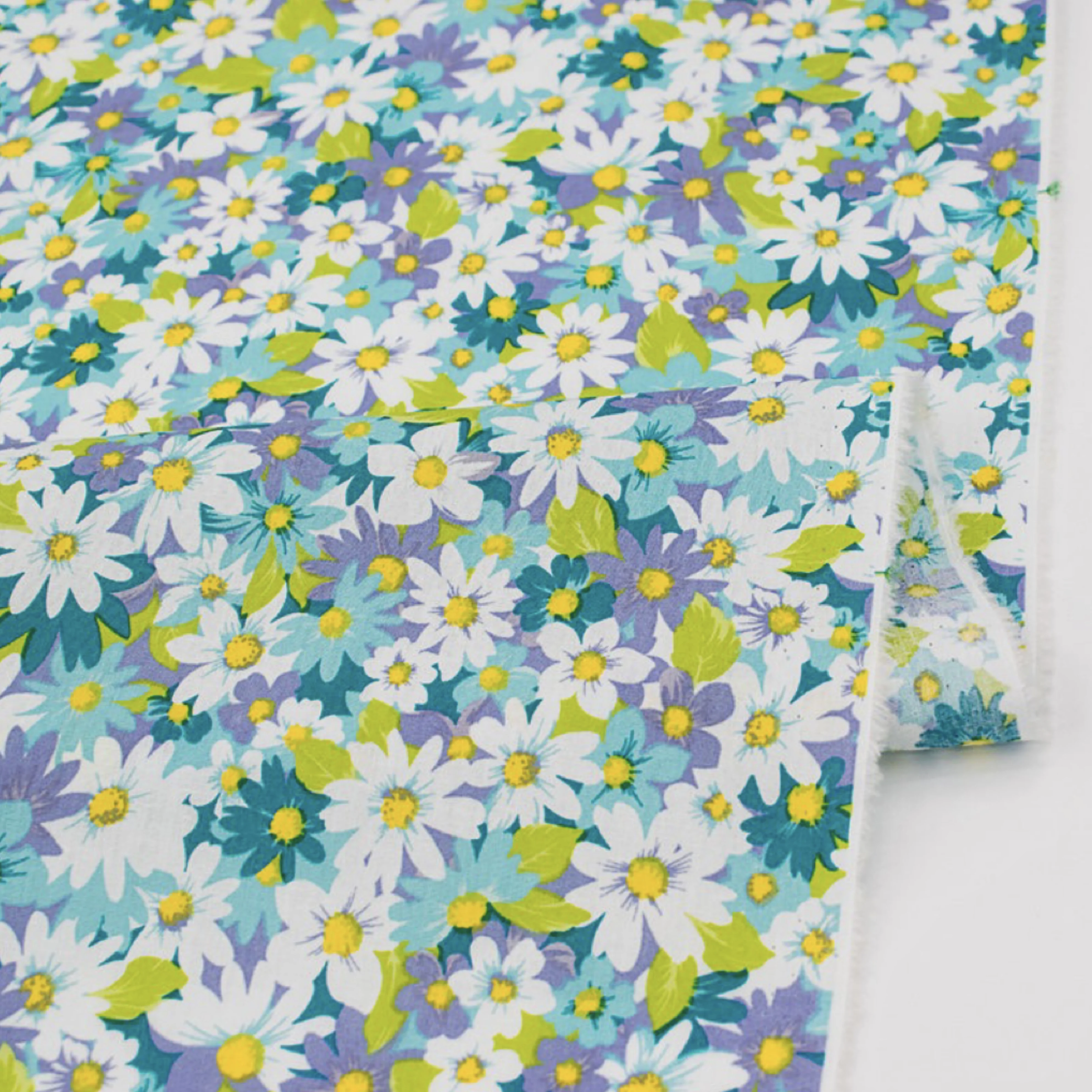 Monet-tela Liberty con patrón de girasol para niños, 100% algodón, impresión Digital para costura, vestidos, falda, bebé, diseñador, 40S