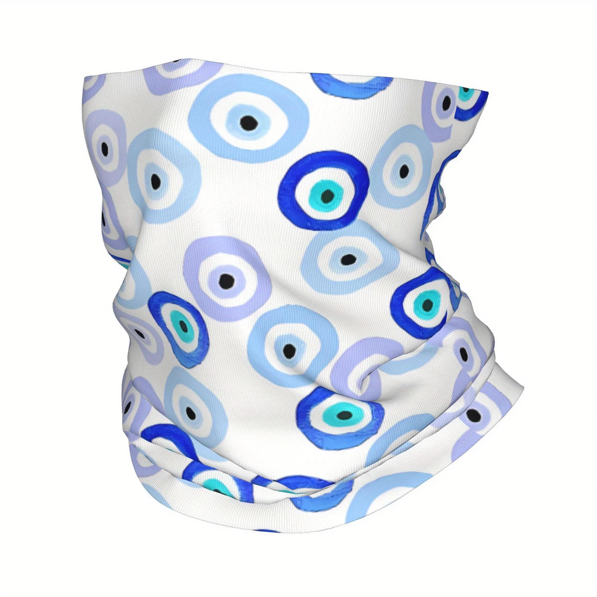 

Evil Eye Nazar Amulet Bandana - Multifunctional Windproof Neck Gaiter Face Scarf Suitable for Cycling Hiking, Outdoor Activities