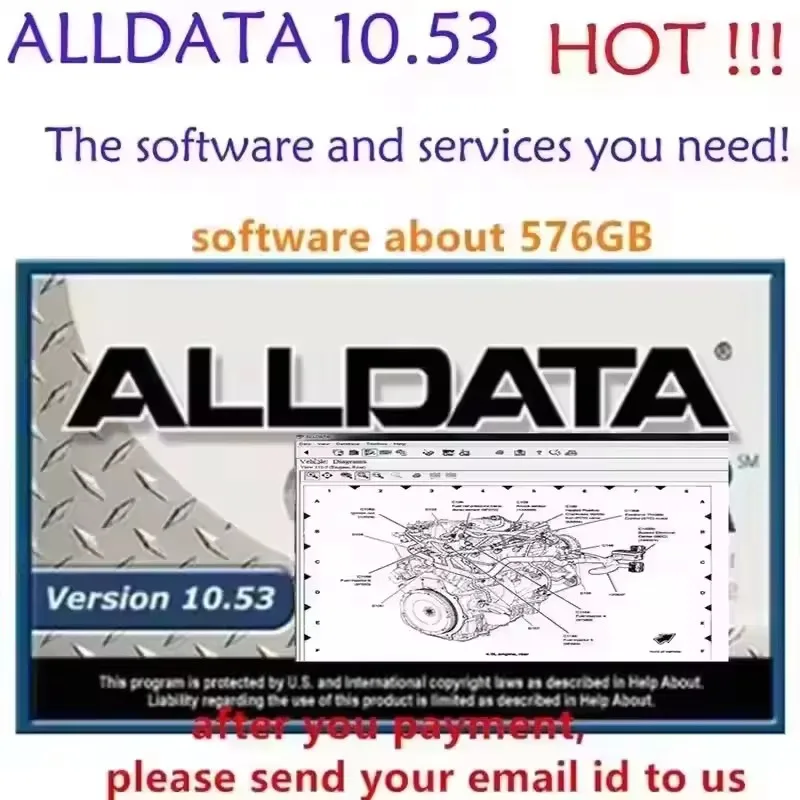 

2024 Alldata 10.53 Automotive Diagnostic Software provides all data technical support for cars and trucks with wiring diagrams