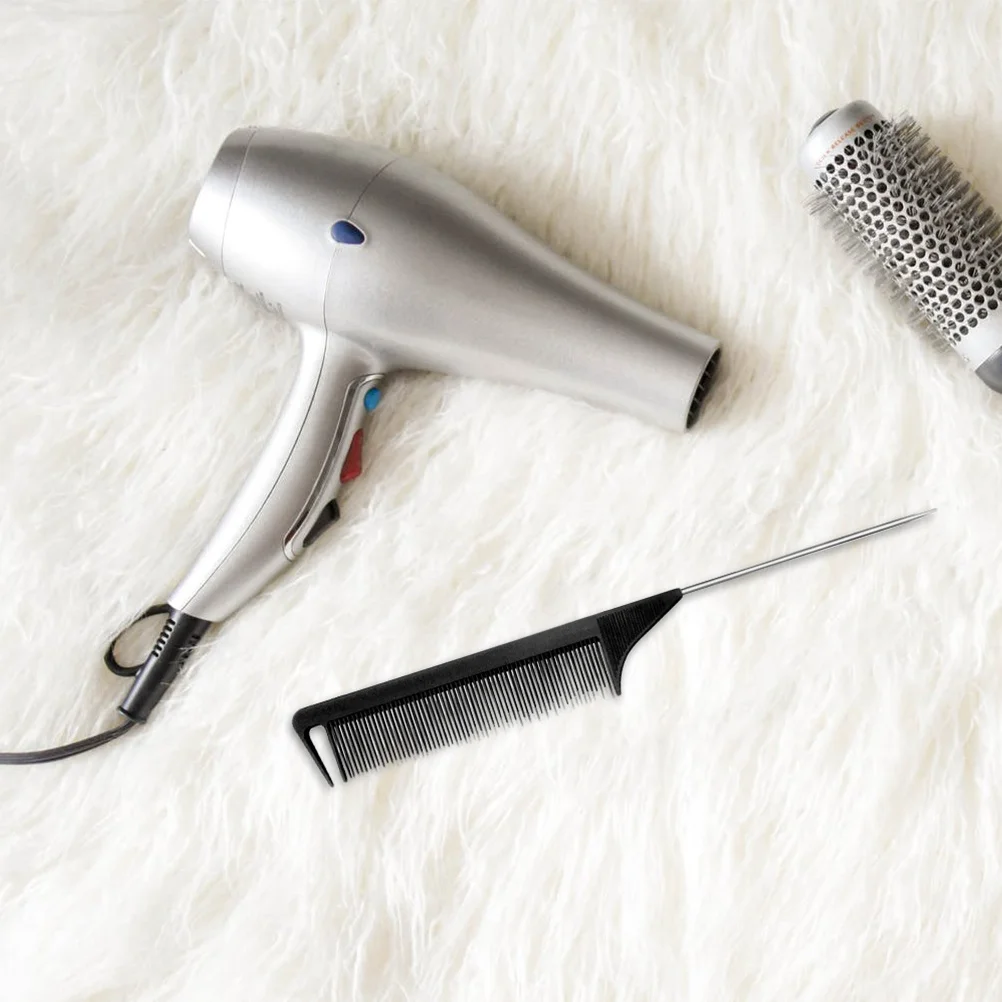 6Pcs Anti Static Rat Tail Comb Hair Styling Tool Durable Lightweight Plastic Salon Parting Teasing Lifting Comb