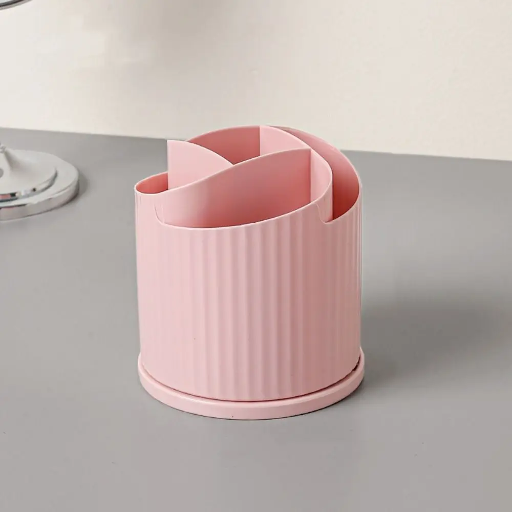 

Multi-function Makeup Brush Box 360 Rotating Plastic Pencil Storage Box Practical Large Capacity Stationery Organizer Hostel