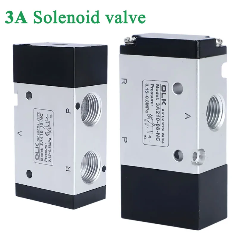 3A Series Pneumatic Control Valve 2 Position 3 Port 3A110/210/310-06 08 10 Normally Open/ Closed NO/NC Reversing Valve 3A420-15