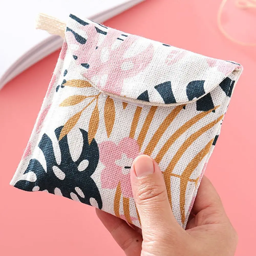 Women Jewelry Organizer Credit Card Bag Tampon Sundries Sanitary Pad Storage Bag Makeup Bag Coin Pouch Mask storage bag