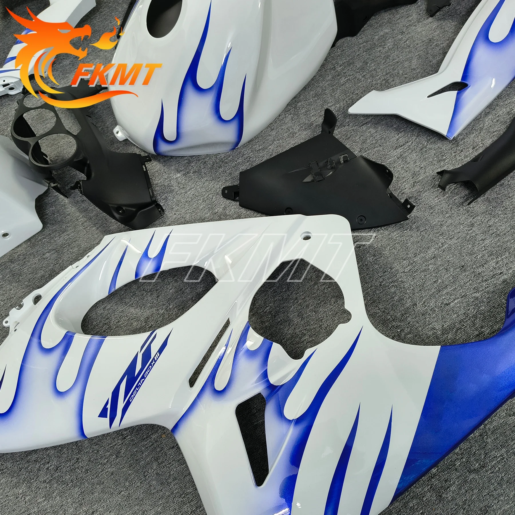 Carenados YZF 600R 1997 - 2007 Kits de cuerpo completo negro mate para YAMAHA 04 05 carenado de motocicleta Thundercat sin pintura