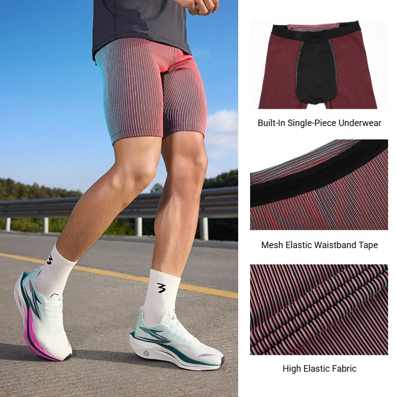 361 Degrees Herren-Sportshorts mit Taschen, schnell trocknend, atmungsaktiv, elastische Taillenunterstützung, professionelle Laufshorts für Herren 652622701 – Detail 15