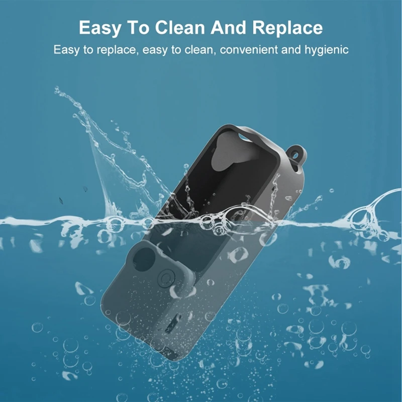 For DJI OSMO Pocket3 Camera Silicone Case Multifunctional Convenient Lens Body Protective Cover, Black Durable Easy To Use