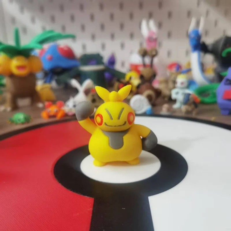Pokemon Makuhita Hariyama 1:20 3d Stampato Action Figure Da Collezione Personaggio Anime Scrivania Decorazione Regalo Fai Da Te Modello Proporzionale Giocattolo