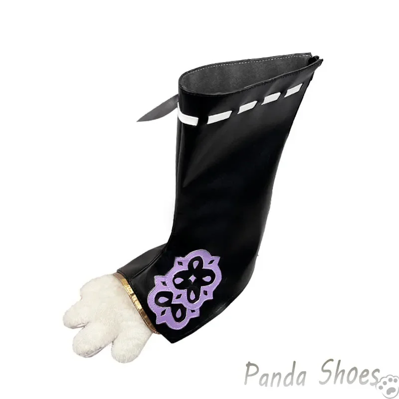 Genshinimpact Kirara Cosplay Shoes Anime Game Cosplay Long Furry Boots Kirara Cosplay Costume Prop Shoes for Halloween Party