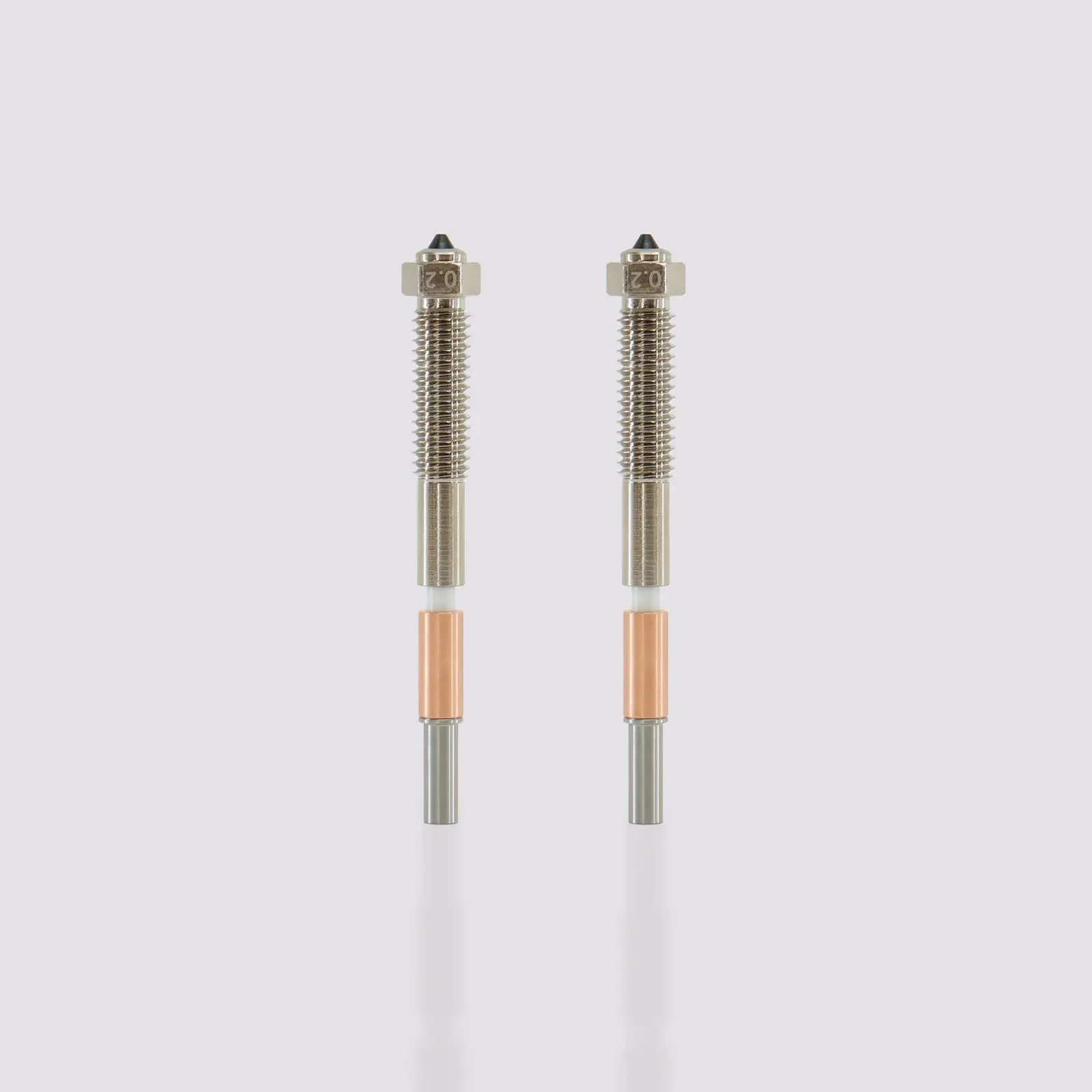 QIDI Max 4 3D Printer Bimetal Nozzle 2PCS High Speed Wear Resistant Hardened Steel Copper Hotend Nozzles Kit