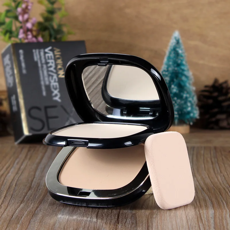 2 in 1 Double Layer Face Powder Makeup Long Lasting Pressed Powder Oil Control Full Coverage Concealer Palette