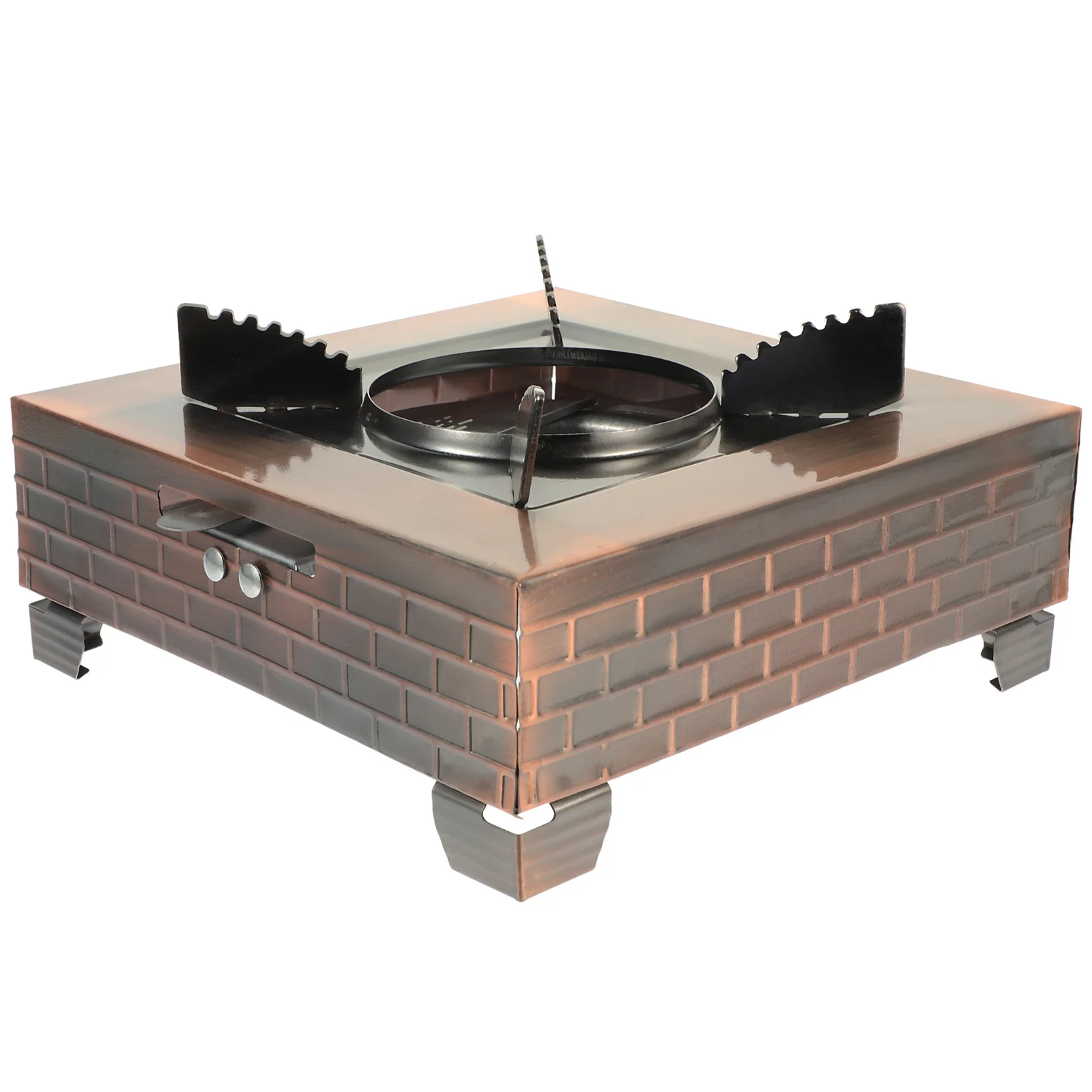 

Convenient Small Stove Portable Wok Stove for Camping Hiking Picnics Lightweight Compact Design Premium Stainless Steel and Iron